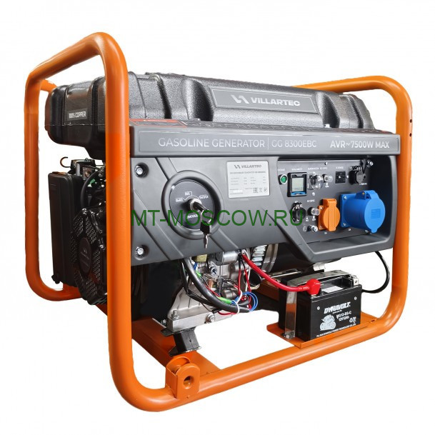 Генератор бензиновый VILLARTEC GG8300ЕВС 7,5 кВт