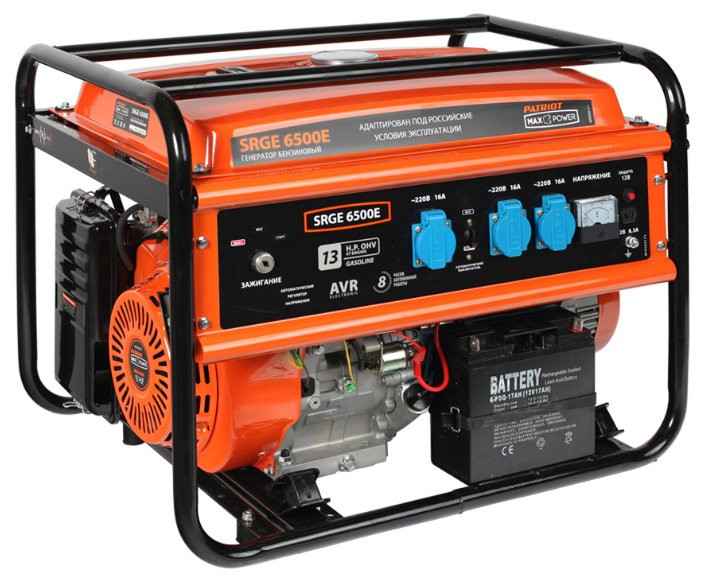 Бензогенератор Patriot SRGE 6500E